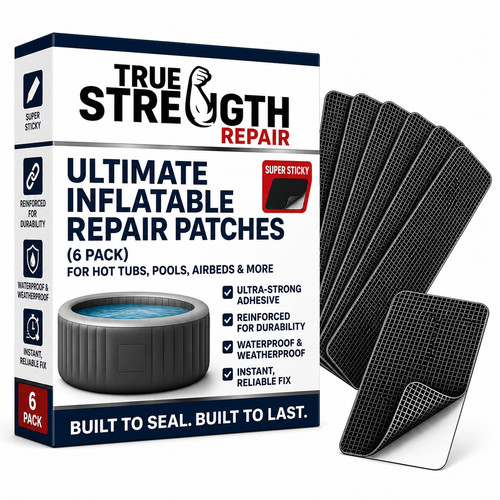 Hot tub repair patches pack - hot, 6