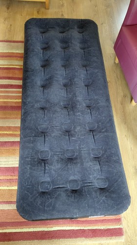Air bed single flocked - air, pro